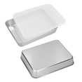 thumbnail image 1 of Stainless Steel Baking Pan, Baking Tray Deep Flat Non Stick Baking Pan Food Storage Box With Cover, 1 of 8