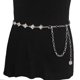 thumbnail image 5 of Cinturón de cadena para mujer, cadena de cintura de diamantes de imitación para vestido-plata JFHHH pequeña, 5 of 5