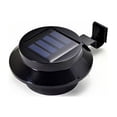 thumbnail image 3 of STRANDCHIC Solar Fence Lights 2Pcs Black Plastic for Gardens Courtyards, 3 of 8