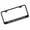 Black, variant on Jeep Rubicon Laser Etched Logo Stainless Steel License Plate Frame (Brushed Chrome)