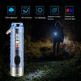 thumbnail image 2 of Mini Flashlight Keychain Flashlight High Brightness IP66 Waterproof Rechargeable One-Key Start Wide Application USB Charging LED Torchlight Emergency Lamp Camping Supplies, 2 of 6