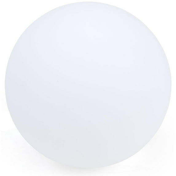 Displays2go LED Ball Light 23.6" Diameter, 16 Color Settings, Rechargeable — White (FDLEDBALLM)
