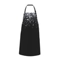 thumbnail image 2 of Picia Silver Glitter1 Waterproof Apron for Unisex Adult - Adjustable Bib Apron with Pockets, Ideal for Cooking, Gardening, Painting, and Household Chores, 2 of 9