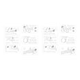 thumbnail image 2 of Juego de calcomanías de pared Cateissary decoración dormitorio Gris plateado 2Conjunto, 2 of 6