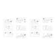 thumbnail image 4 of Calcomanías de pared decoración de fondo Sweethay 2Conjunto Gris plateado, 4 of 6
