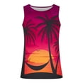 thumbnail image 3 of AIEOTT Mens Palm Tree Tank Tops Casual Hawaii Shirts Summer Sleeveless Tops Big and Tall Cut Off Shirts Crewneck Sleeveless Tank Top, 3 of 4