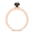 thumbnail image 5 of 3/4 Carat T.W. Black Diamond 14kt Rose Gold Solitaire Engagement Ring, 5 of 7