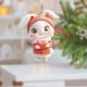 thumbnail image 1 of Lindo llavero con colgante de conejito | Colgante acrílico para espejo retrovisor de coche y mochila | Regalo de Pascua y San Valentín para niñas, niños y estudiantes | Adorno decorativo para el, 1 of 6