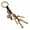 A, variant on DQRPSEETB Wristlet Keychain Accessories Retro Men and Women Couples Leather Keychain Hand and Foot Movable Robot Creative Key Ring