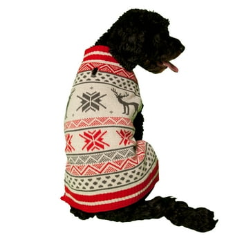 Buy Vibrant Life Holiday Red Moose Fair Isle Dog Sweater Online at desertcartZimbabwe
