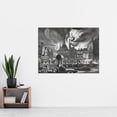 thumbnail image 2 of Heyden Fire Old Town Hall Amsterdam 1652 Engraving Extra Large XL Wall Art Poster Print, 2 of 3