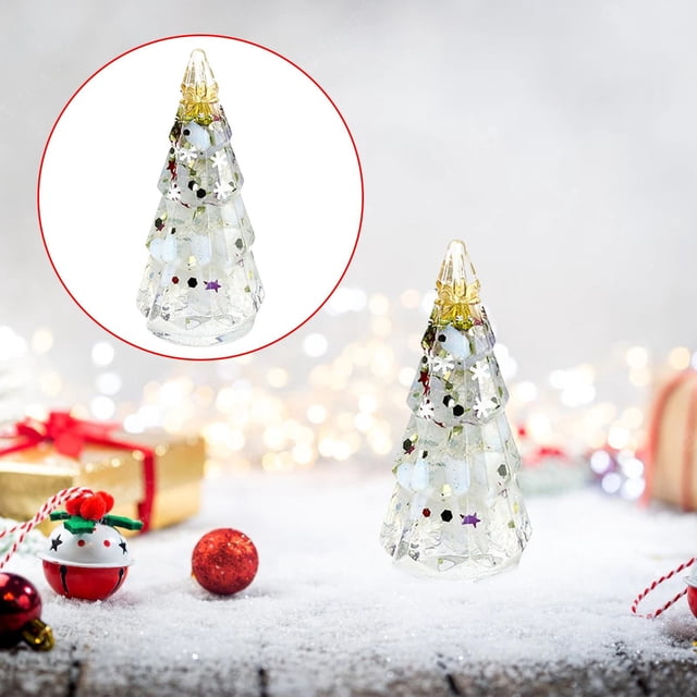 Cqxid Desktop Ornament Under $10 Festival Christmas Tree Statue Christmas Tree Decorations Christmas Decorations Fireplace Desktop Centerpiece With Gift Box