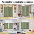 thumbnail image 5 of Sage Green Floral Kitchen Curtains Window Panels, Spring Flowers Insulated Window Treatment Curtain, Grommet Curtains for Bedroom/Living Room/Bathroom, 2 Piece 52"Wx45"L, 5 of 8