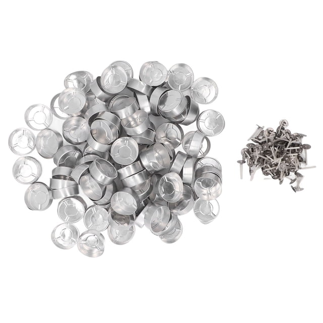 Luces de Té Lité, Copa de Vela Portátil de 100 Set de Set de 100 Set Con Mecha para Bodas Fiestas Decoraciones para El Hogar
