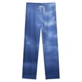 thumbnail image 4 of Blue Cloudy Sky Texture Winter Female Pants Flannel High Waist Women Pants Lady Warm Straight Leg Plush Trousers, 4 of 7
