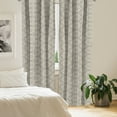 thumbnail image 2 of Ambesonne Vintage Curtains, Medieval Flowers Swirls, Pair of 28"x84", Tan White, 2 of 5