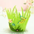 thumbnail image 2 of 1pcs Mini Easter Baskets with Handles 100pcs Colorful Easter Eggs and 1pcs Artificial Carrots Shred Grass for Easter Party Favor Decoration Craft Supply, 2 of 2