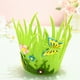 thumbnail image 1 of Cesta de Pascua Cubo redondo portátil de tela no tejida | Diseño de pollito lindo | Poliéster duradero de 2 mm cosido a mano | Bolsa de dulces para niños | Bolsa multiusos para la búsqueda de huevos, 1 of 2