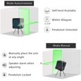 thumbnail image 2 of Self-Leveling Laser Plane, Lv1g Rotating Laser Plane Ip54 Splash-Proof Horizontal And Vertical 15m Cross Laser With Protective Cover And 2 Batteries, 2 of 5
