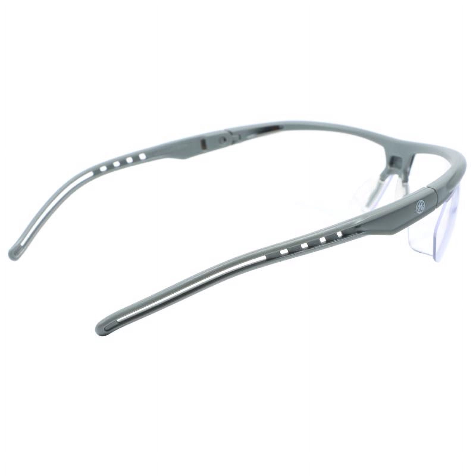 General Electric 2022466 Impact-Resistant Clear Lens Frame Safety Glass, Black