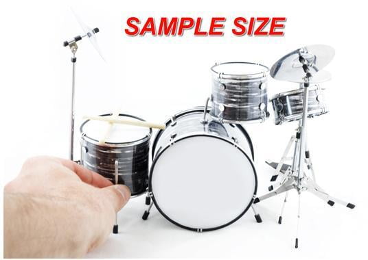 Lars Ulrich Metallica Tama Magnetic Orange 1:4 Scale Miniature Drum Kit Collectible