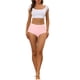 thumbnail image 2 of INSPIRAR CHIC Bragas de Mujer Elásticas de Cintura Alta Sin Forro Transpirables Ropa Interior XL Rosa Medio, 2 of 4