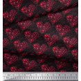 thumbnail image 2 of Soimoi Modal Satin Fabric Bird & Heart Decor Fabric Printed Yard 42 Inch Wide, 2 of 3