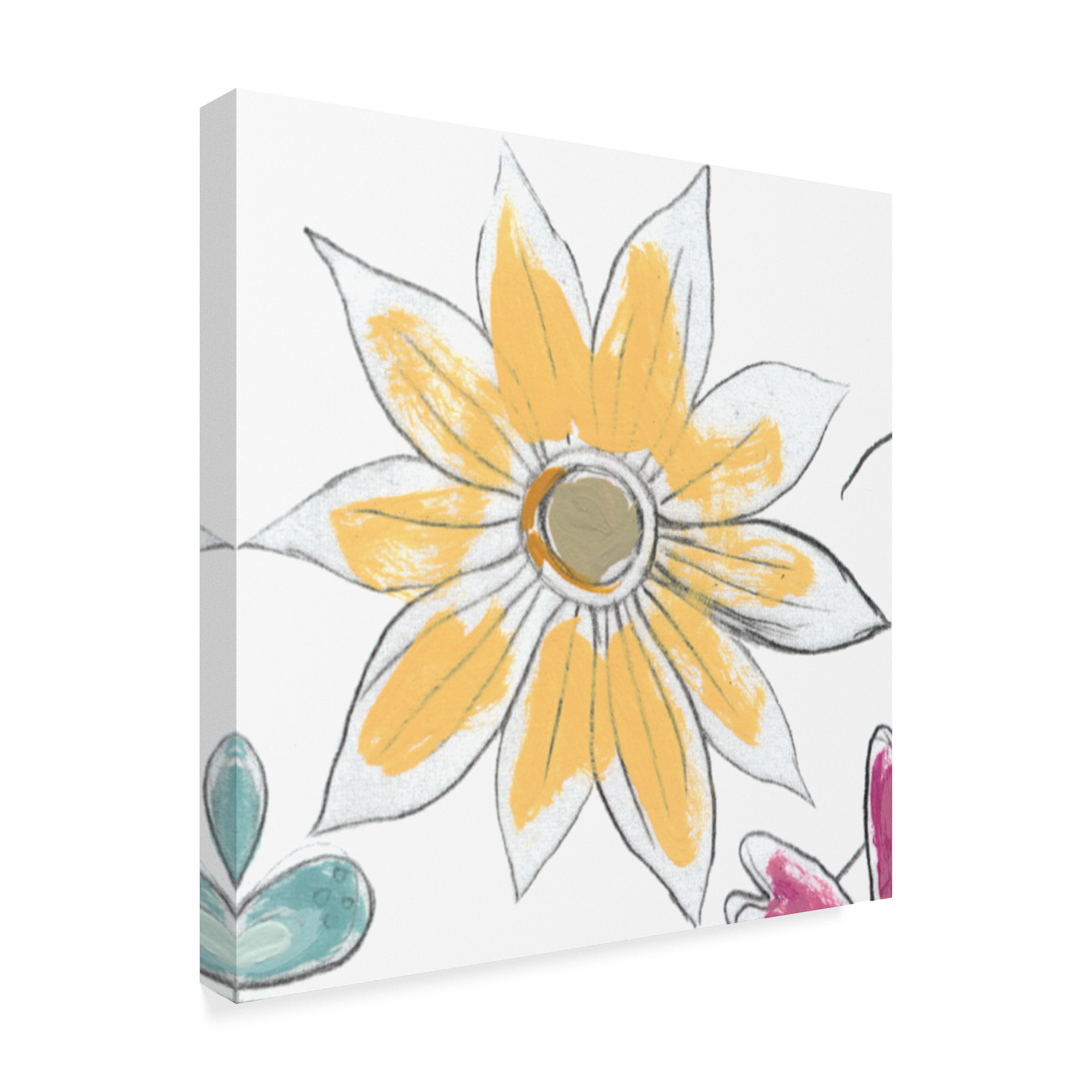 Trademark Fine Art 'Happy Sentiments I' Canvas Art by June Erica Vess