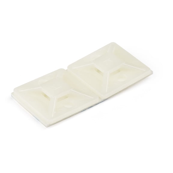 Startech.com 100 Pack Cable Tie Mounts With Adhesive Tape For 0.18 In. (4.6 Mm) Wide Ties, Nylon/plastic Zip Tie Mounts, Electrical/network Cable Wrap Mounts / 94v-2 Fire & Ul Rated Taa - Nylon 66