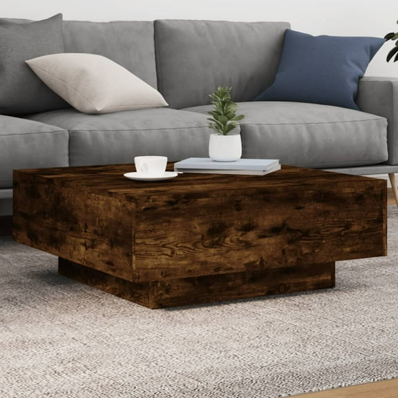 vidaXL Coffee Table Smoked Oak Engineered wood Medium Coffee Table