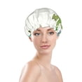 thumbnail image 3 of Balery Cartoon Cactus Shower Caps, Double Layer Waterproof Shower Cap, Double Layers Reusable Shower Cap With Soft Comfortable For Long Thick Hair Soft Bath Shower Hair Caps, 3 of 9