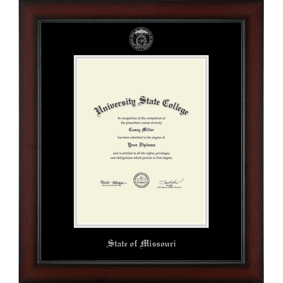 State of Missouri Official State Seal Document Frame, Document Size 8.5" x 11"