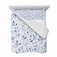 thumbnail image 7 of Blue Leaf Twin XL Size Down Alternative Comforter,Lightweight Comforter Quilt Bedding Set with Pillow Shams Modern Botanical Foliage Plant Country Flower Bed Comforter Duvet Insert 68"x98", 7 of 7