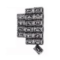thumbnail image 1 of Guardurnaity Paquete de 24 cuentas de barba trenzado rastas tubo pasador de pelo estilo vikingo Quick Beader pinzas para el cabello regalos collar joyería Accesorio para el cabello plata antigua Guardurnaity AP008961-01B, 1 of 6
