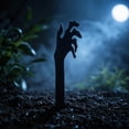 thumbnail image 3 of 5 Pcs Black Acrylic Skeleton Hand Yard Stakes, Halloween Creepy Ground Insert Decor for Garden Graveyard Outdoor Party Decoration, 3 of 6