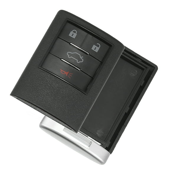 Unique Bargains 4 Button Key Fob Case Keyless Entry Remote Key Shell for Cadillac DTS STS CTS 2008-2013 OUC6000066