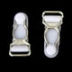 thumbnail image 3 of 10 Ganchos de Jarretera Hugo Liguero Clips para Medias Color Blanco Niquelado Tamaño 33 x 15 mm, 3 of 10