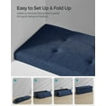 thumbnail image 4 of SONGMICS 43.3" Folding Storage Ottoman Bench Ottoman With Storage 660 lb Load Capacity for Living Room Midnight Blue, 4 of 6