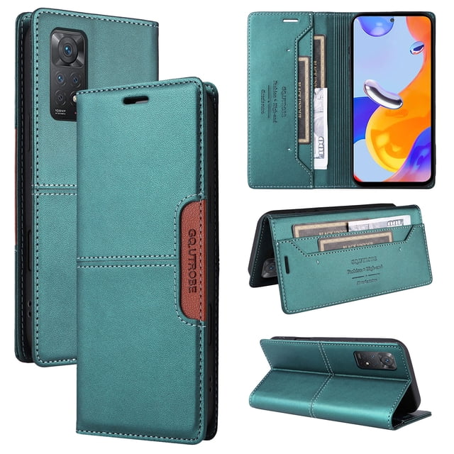 Funda Cartera GANGXUN para Xiaomi Redmi Note 11 Pro– Ranuras para Tarjetas, Bloqueo RFID