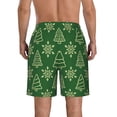 thumbnail image 3 of Bixox Men's Christmas (2) printing Casual Classic Fit Short Summer Beach Shorts, 3 of 6