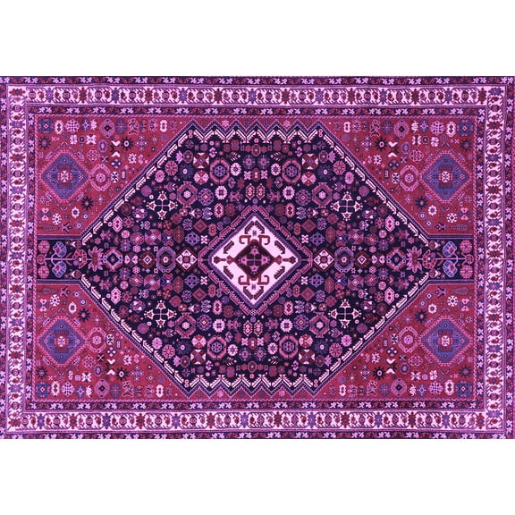 Ahgly Company Indoor Rectangle Persian Purple Traditional Area Rugs, 5' x 7'