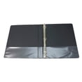 thumbnail image 2 of School Smart Polypropylene Round Ring View Binder, 1 Inch, Black, 2 of 2