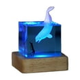 thumbnail image 2 of HBBKVI Marine Resin Ornament, Colorful Glowing Mini Ornament Decoration with USB Stand, Cool Gift for Family, Suitable for Home Office Bedroom Relaxing Decoration Room Decor Desk Decor, 2 of 7