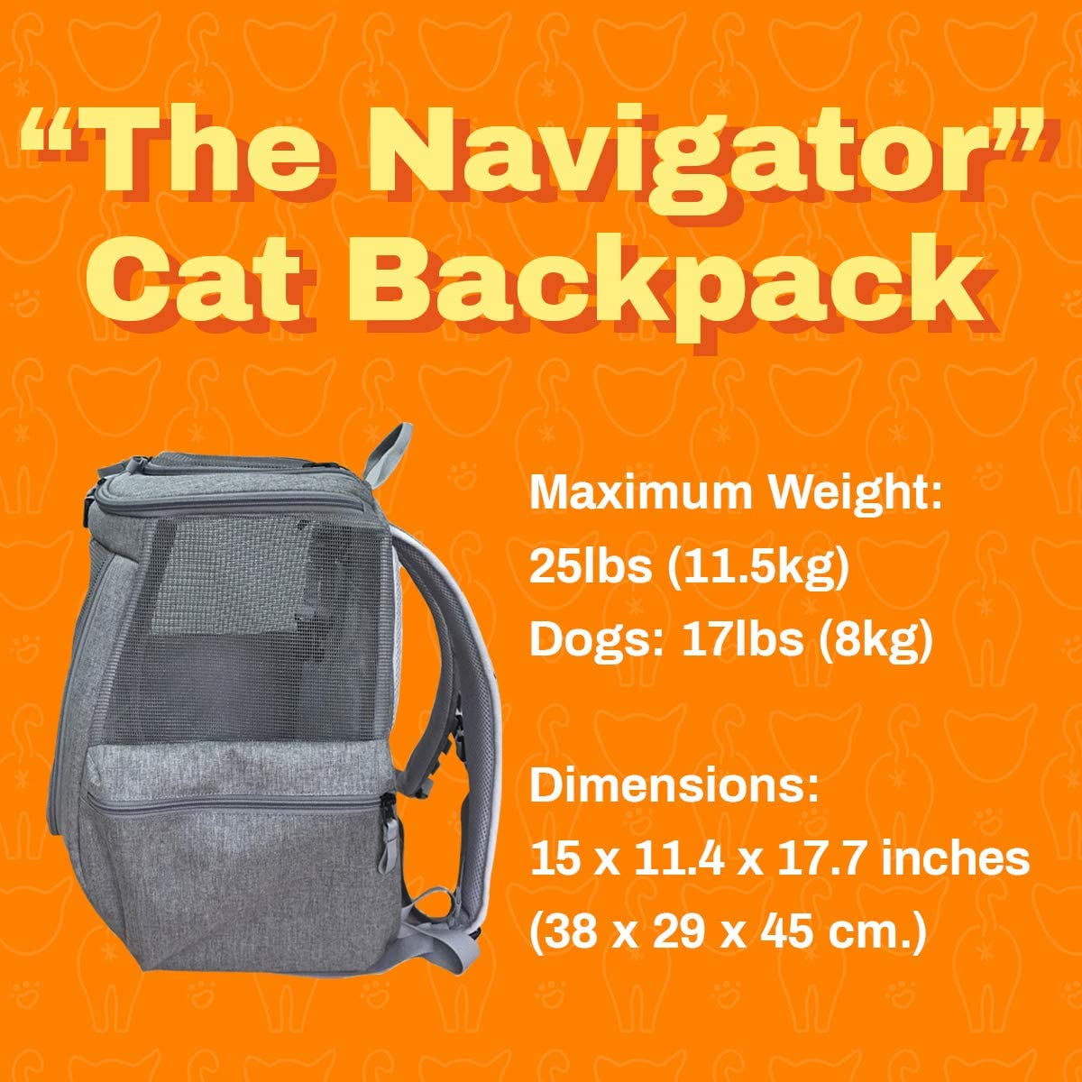 "The Navigator" Cat Backpack