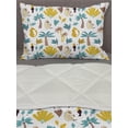thumbnail image 3 of Tropical Comforter & Sham Bedding Set, Monkeys Toucans Leopards and Island Plantation Hawaiian Style Repetition Print, 3 pcs Duvet Set Microfiber Filling Quilt, 5 Sizes, Multicolor, by Ambesonne, 3 of 4