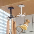 thumbnail image 4 of Rotating Self Adhesive Kitchen Hook Rack for Home Kitchen Bathroom, Folding Hook Traceless Viscose Storage Hook, 4 of 7