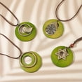 thumbnail image 7 of 4 Pcs Boho Vintage Pendant Necklaces Colorful, 7 of 7