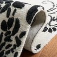thumbnail image 5 of SAFAVIEH Jardin Salome Leaves Area Rug, Ivory/Black, 6' x 6' Round, 5 of 8