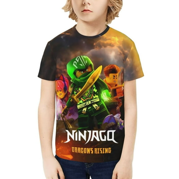 Ninjago Kids T-Shirt 3d Printed Graphic T-Shirts Boys And Girls Short Sleeve Shirts For Youth Kids X-Small