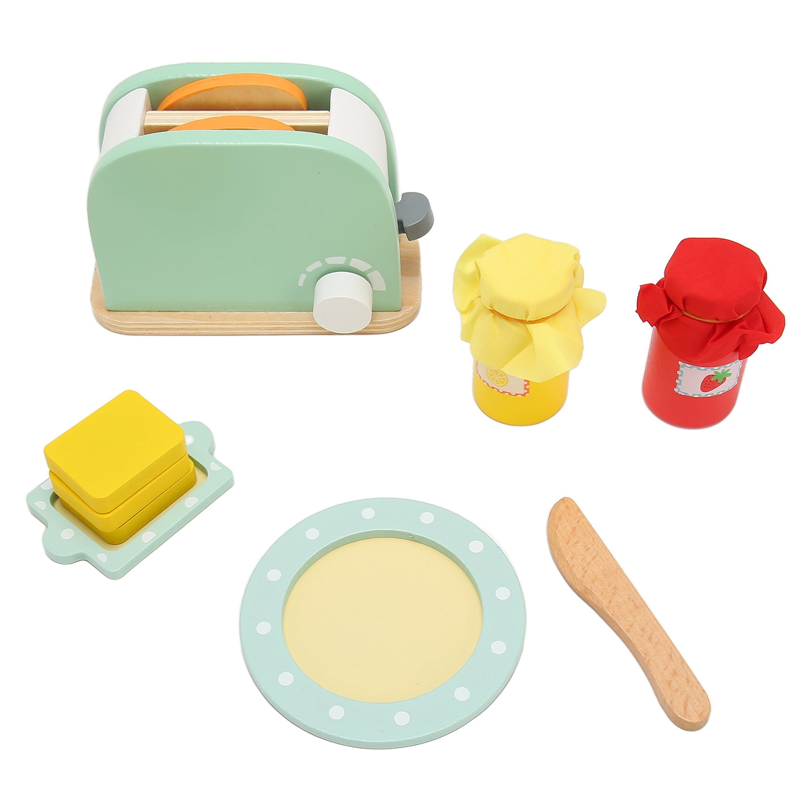 Toaster Toy Set, Solidwood High Kids Toaster Toy For Education